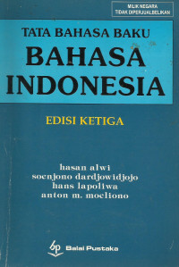 Image of TATA BAHASA BAKU BAHASA INDONESIA